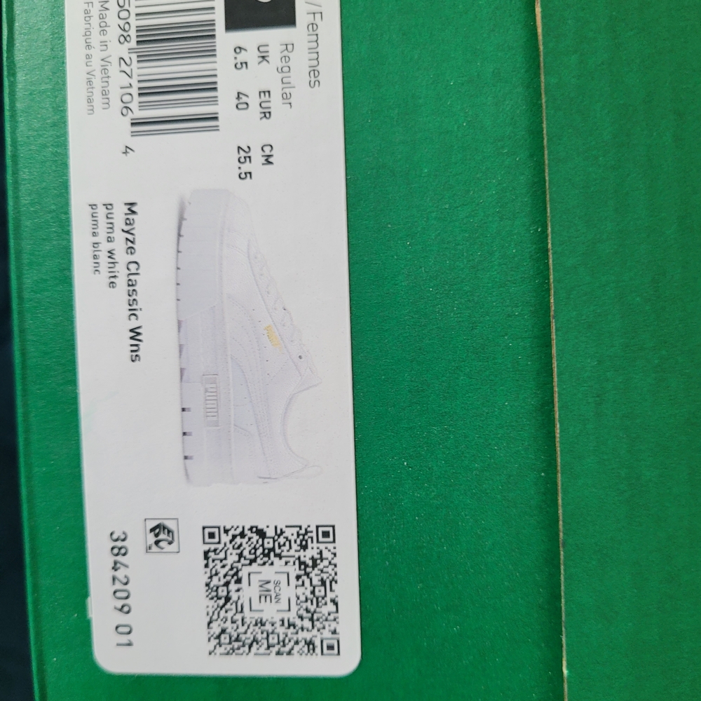 Puma Mayze Classic White Sneakers